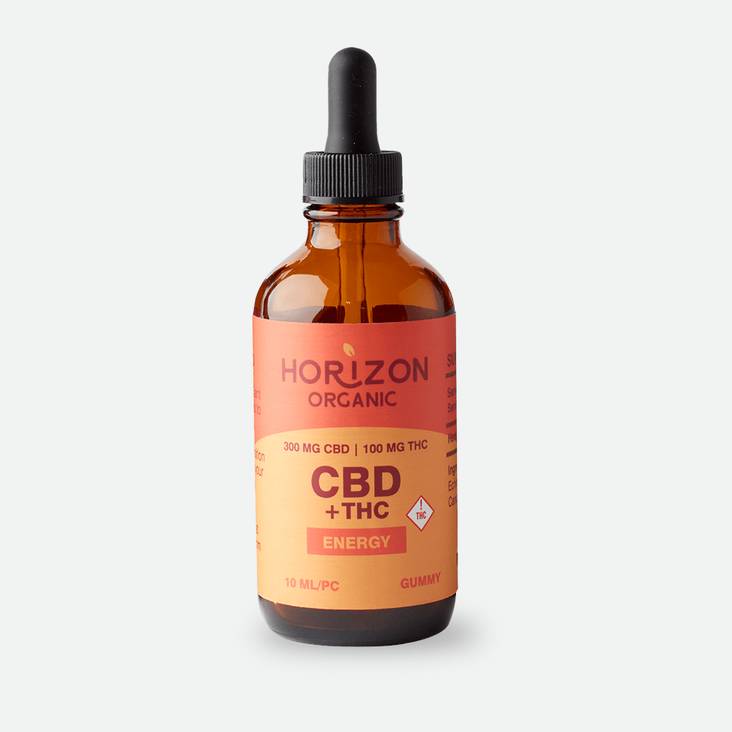 A brown tincture bottle with a CBD matte label printed by StickerGiant applied to the bottle