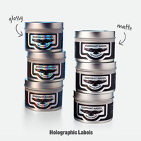 thumbnail image 2 of Oracal Custom Holographic Vinyl Stickers & Labels - Waterproof, Any Shape, Made In USA 2 of 3